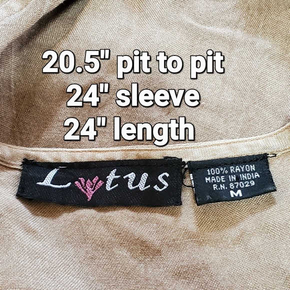 Lotus Fringe Hem Embroidered Boho Top Hippie Peasant Festival Fairy M Ethereal - Picture 6 of 7